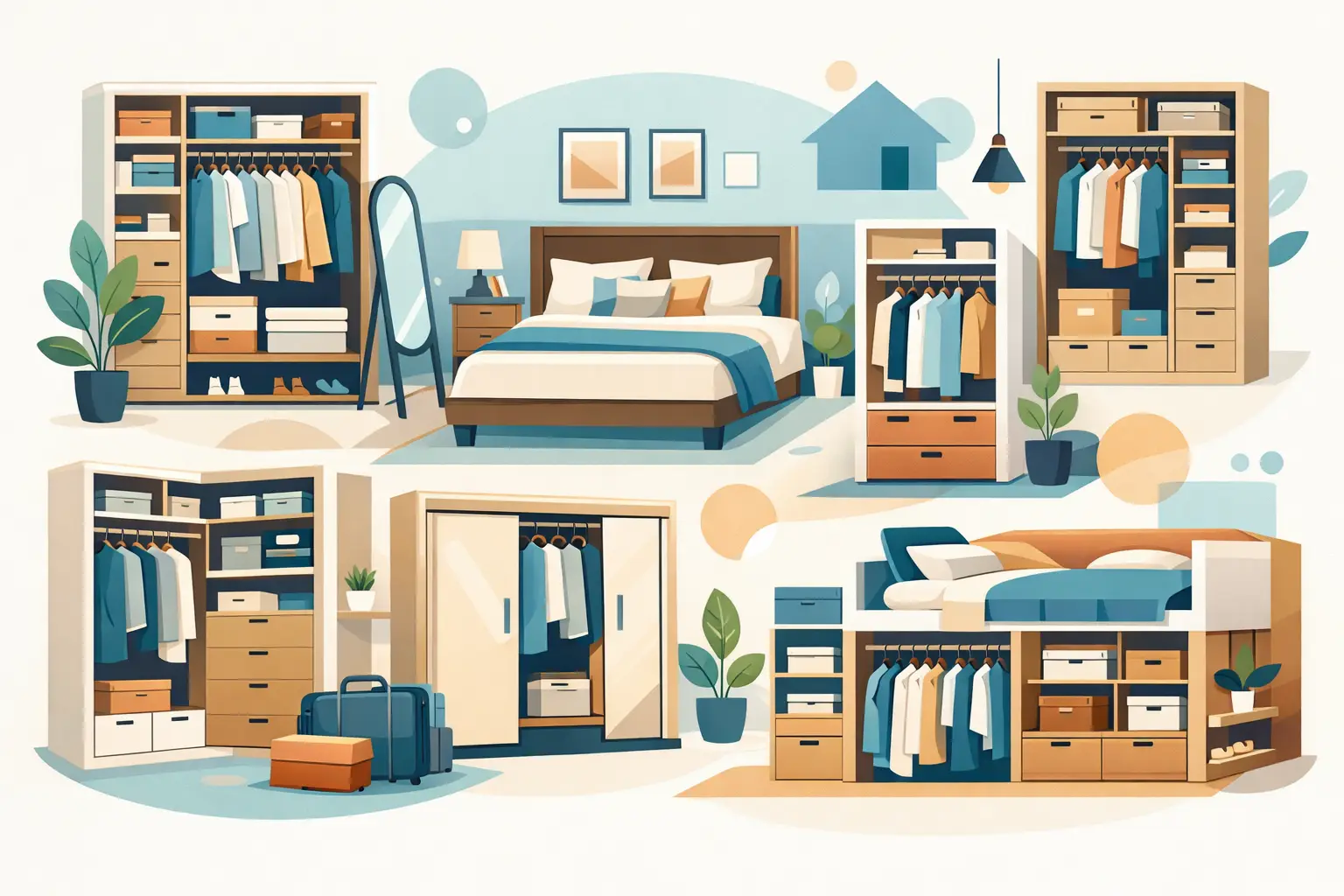 12 Wardrobe Ideas for Small Bedrooms That Fit