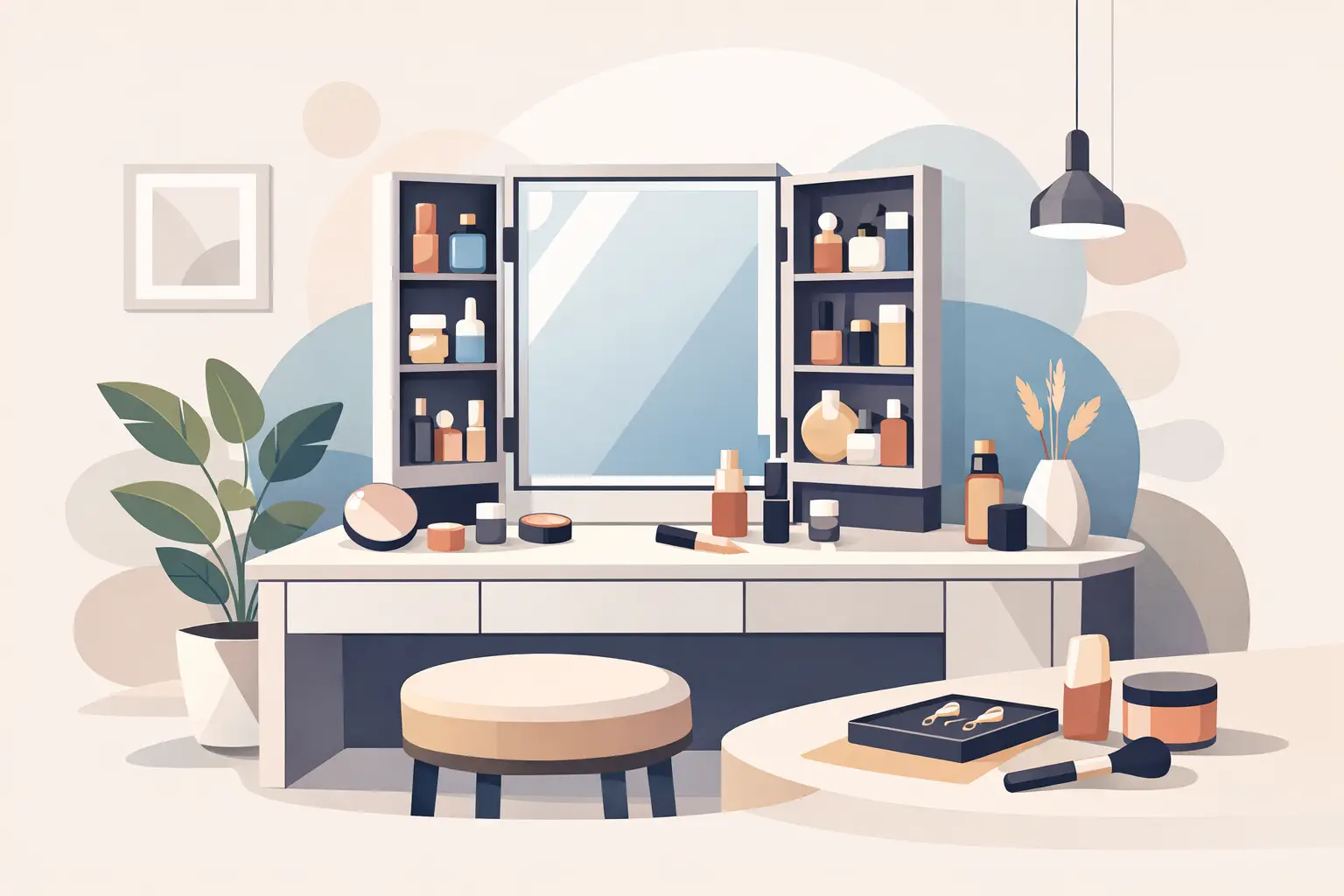 Dressing Table with Mirror Storage: Buy Smart