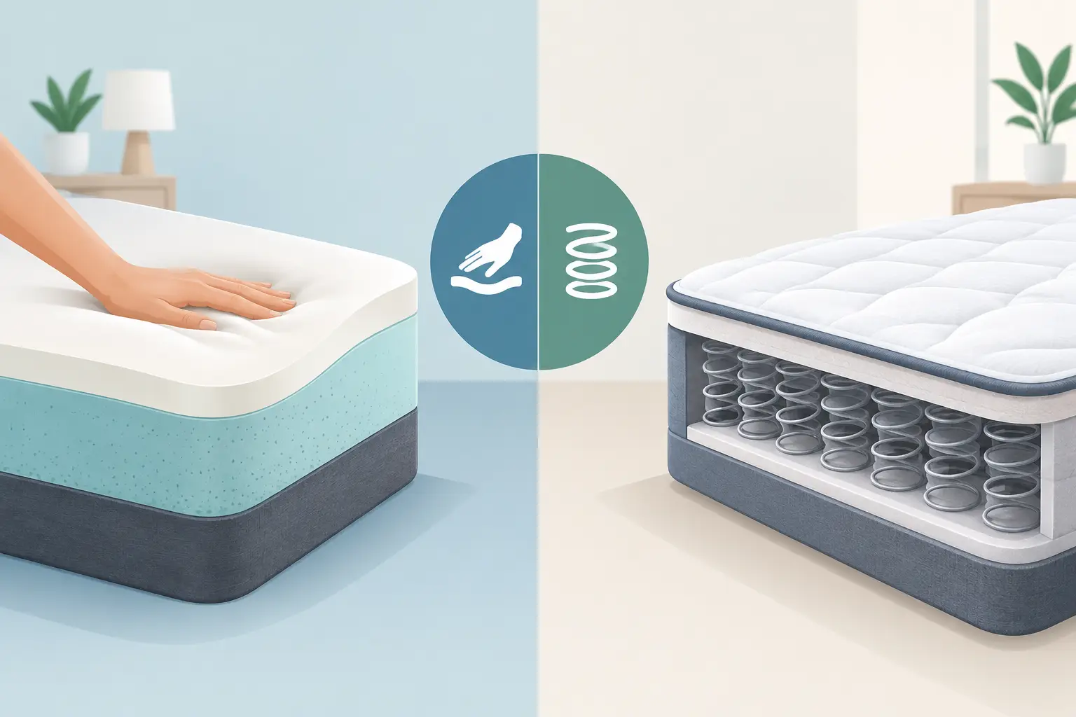 Memory Foam Versus Spring Mattress Compared